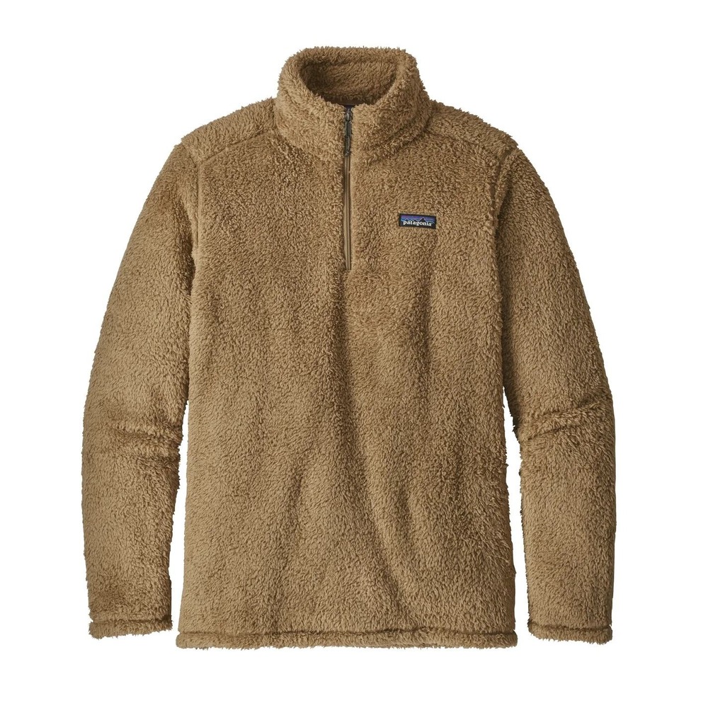 Patagonia‎ Women's Los Gatos 1/4 Zip Fuzzy Fleece Pullover Brown Teddy Sz Medium